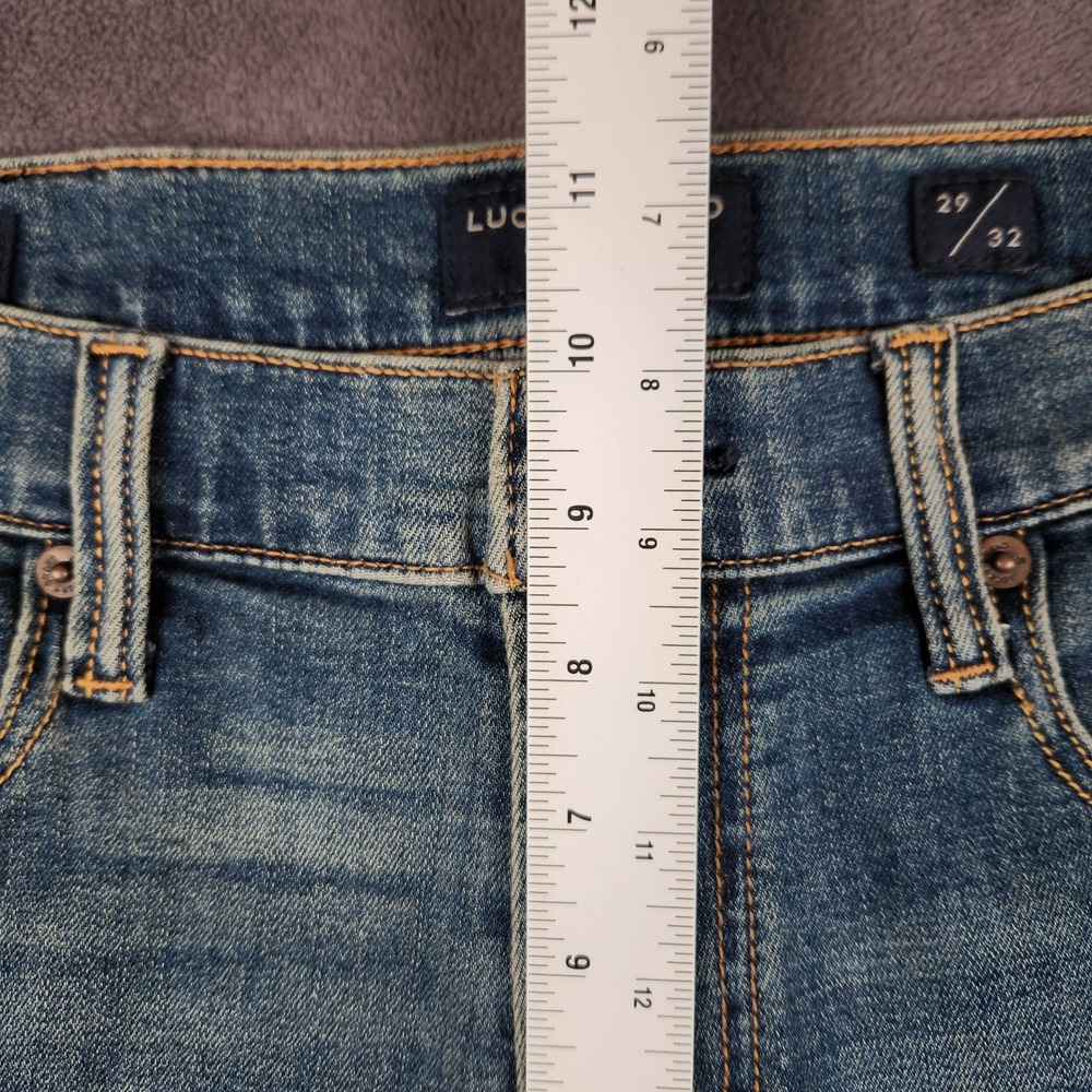Lucky Brand 410 Athletic Slim Jeans Mens 29x32 Blue Medium Wash Denim 7M12409 - Picture 7 of 10